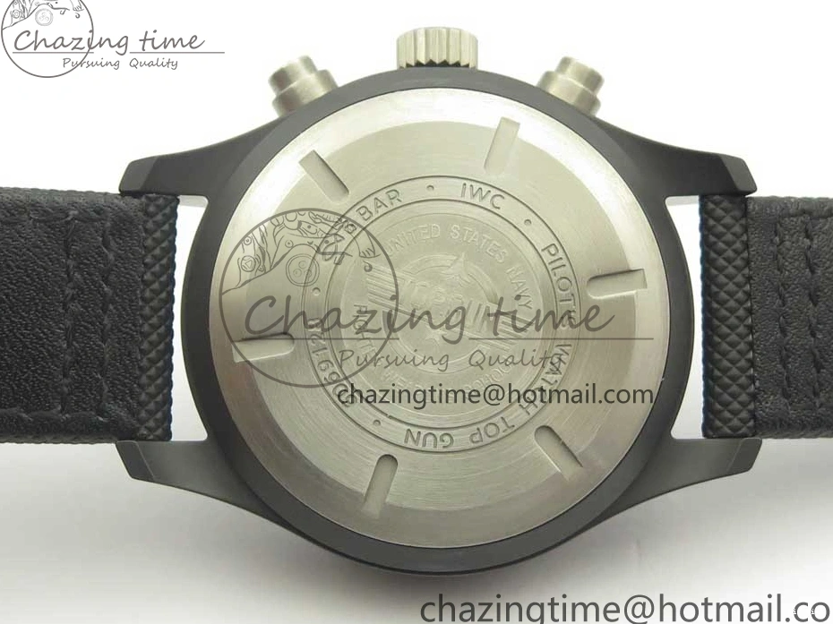 MIROTIME 0401 Modern PILOT IW389001 ZF 1:1 Best Edition Ceramic Case Black Dial on Nylon Strap A7750 (Same Function As Genuine) 7158